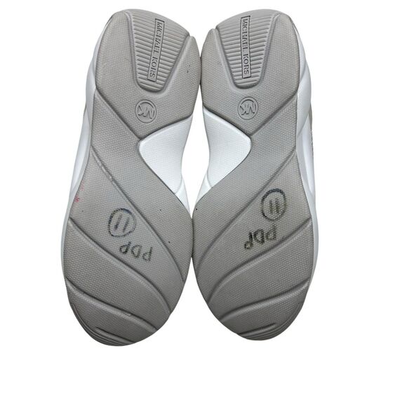 Michael Kors Keeley Trainer Sneakers Silver Slip On Shoes size 10 - Picture 6 of 6